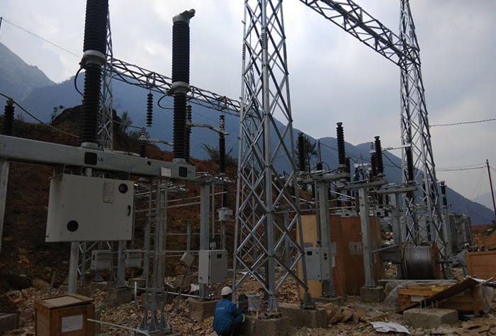 Galvanised Switchyard Structure